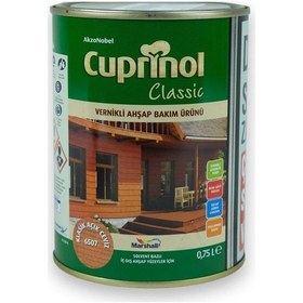 Resim Cuprinol Vernikli Ahşap Bakım Ürünü Klasik Açık Ceviz 0,75 L 