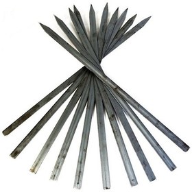 Resim Adana Kebap Şişi Beyti Şişi Silme Demir 10 Adet 2.5 Cm 3 Mm 