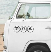 Resim KC TASARIM Karavana Özel Sticker Yapıştırma küçük Stickerlar 