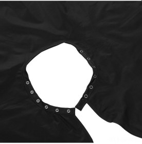 Resim Maiyame Saç Kesim Mavisi Siyah, Su Geçirmez Kumaş, Ayarlanabilir Metal Kanca Yaka, 145x120cm, Salonda Ve Evde Kullanım İçin 