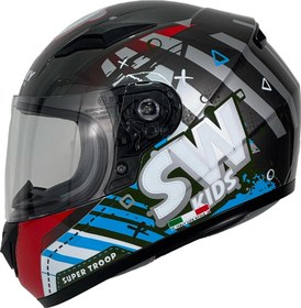 Resim Sway KASK ÇOCUK SWAY 815K GLOSS ALIEN TİTANUM FULL FACE 