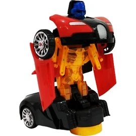 Resim Can Oyuncak Bugattiye Dönüşen Pilli Robot Araba 