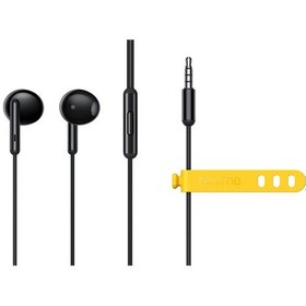 Resim Springsun Realme Buds Klasik 1.3m Kablolu Yarım Kulak İçi Dahili Mikrofon 14.2mm Büyük Sürücü Uzaktan Kumanda Ve Mikrofon Kablo Kontrolü Karışmayan Spor Kulaklığı 
