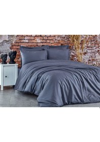 Resim Komfort Home Tek Kişilik Çizgili Pamuk Saten Nevresim Takımı (435498038) 