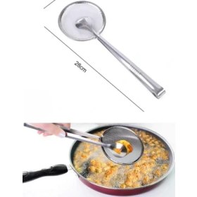 Resim Najmaddin Süzgeçli Kevgirli Haşlama Kızartma Maşası 