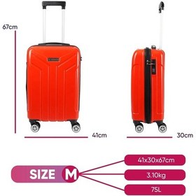 Resim Vegmann Vela Kırmızı Orta Boy Valiz Kırmızı 