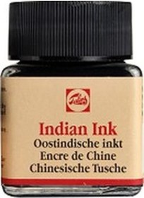 Resim Talens Indian Ink Çini Mürekkebi 30 Ml. Siyah 