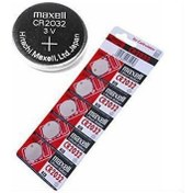 Resim Maxell CR2032 3VOLT Lityum Para Pili 5'li Saat Pili Düğme Pil 