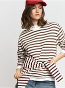 Resim Zolla Kadın Çizgili Uzun Kollu Yünlü Kumaş Taytı 449640971 Kahverengi 