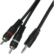 Resim Alfais 4794s 3.5mm Stereo To 2rca Aux Ses Kulaklık Çevirici Kablosu (1.8 Metre) 