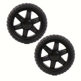 Resim 2 adet Ağır Hizmet Alışveriş Sepeti Tekerlekleri - Non-Marking Kauçuk Köpük Tekerlekler ile Parlatılmış Metalik Eksen, Market, Depo, Ofis, Ev Kullanımı için - Dayanıklı Plastik Yapı (2 adet), Depo Ekipmanları, Pürüzsüz Rulman, Sağlam İnşaat, Yardımcı Arabalar, Ofis Çalışanları 