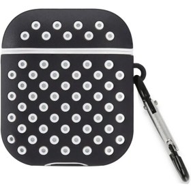 Resim Airpods 2 (2.nesil) Spor Delikli Kılıf - Siyah-Beyaz 