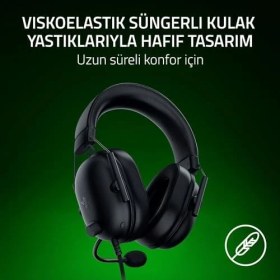 Resim Uray Home Blackshark V2 x (Xbox) - Xbox S|x Konsolu Için Kablolu E-Spor Kulaklık (250G, Kardioid Mikrofon, 50MM Sürücüler, Pasif Gürültü Engelleme, 3,5mm Konektör) Siyah 