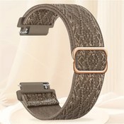 Resim Cloud011 Galaxy Watch 7 6 5 4 40mm 44mm Esnek Kayış Brown 20mm 