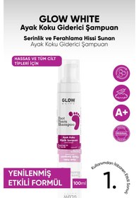 Resim Glow Whıte Ayak Koku Giderici Köpük Şampuan Doğal Çay Ağacı Ve Nane Yağı Özlü 100 Ml 