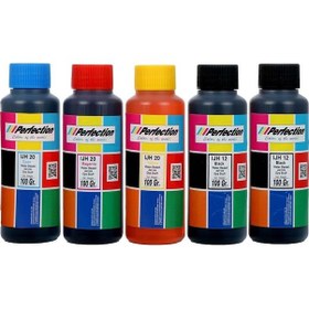 Resim Perfection Brother Uyumlu DCP-T930W 4 Renk Mürekkep Dolum Seti 5 x 100 Gr. 