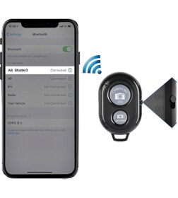 Resim Gaman Mini Bluetooth Uzaktan Kumanda Evrensel Cep Telefon-Kamera Deklanşör Düğmesi 