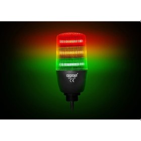Resim IF Serisi Üç Katlı 24V AC/DC Buzzerlı Sabit Anahtar Kontrollü M22 