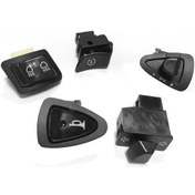 Resim 5 Anahtar B-start Korna Işık Dönüş Sinyali Yüksek Düşük Işın Düğmesi Anahtarı Konnektörleri Motosiklet 