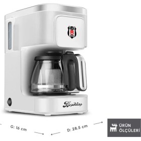 Resim Karaca Just Coffee Aroma 2 In 1 Filtre Kahve ve Çay Demleme Makinesi Beşiktaş Lisanslı 