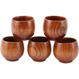 Resim Adet Çay Seti Küçük Ahşap Bardak Küçük Bardak Yeşil Ahşap Bardak Doğal Ahşap Şarap Bardağı Ahşap Çay Bardağı 