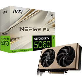Resim MSI GeForce RTX 5060 8G INSPIRE 2X OC GDDR7 DLSS 4 128 Bit RTX 5060 Ekran Kartı 