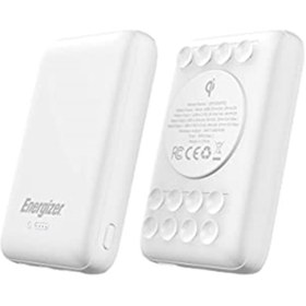 Resim Energizer Ultimate QP10000PQ 10000mAh 10W Qi Kablosuz Vantuzlu Taşınabilir Hızlı Şarj Cihazı Beyaz 