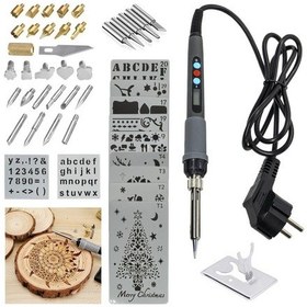 Resim Rox Wood 0143 Pro Ahşap Yakma ve Hobi Seti 60 Watt - 46 Parça 