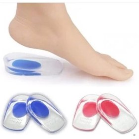 Resim Mater Step Gizli Taban Topuk Dikeni Yastığı Boy Uzatıcı Silikon Tabanlık Mavi 
