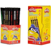Resim Play-Doh Kurşun Kalem Mat Üçgen 72 Li Stand PLAY-KK005 