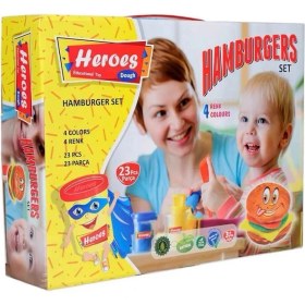 Resim MCM Group ERN-538 Heroes Hamburger Oyun Hamuru Seti 