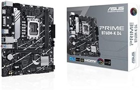 Resim Asus Prime B760M-K D4 Intel B760 Soket 1700 DDR4 5333(OC) MHz mATX Gaming (Oyuncu) Anakart 