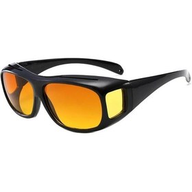 Resim Gece Görüş Güneş Gözlüğü Araba Gece Sürüş Gözlük Sürücü Gözlük Unisex Güneş Gözlükleri Uv Koruma Güneş Gözlüğü Gözlük Kahverengi 