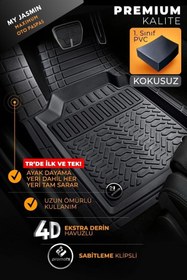 Resim MY JASMİN Toyota C-HR 2018 MODEL ARON 4D HAVUZLU SİYAH PASPAS 