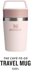 Resim Stanley Cafe To-Go Travel Mug Termos Bardak, Pembe Kuvars (Rose Quartz), 0.23 Litre 