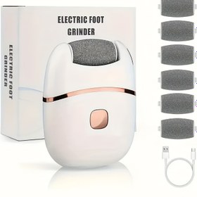 Resim Elektrikli Ayak Törpüsü: Şarj Edilebilir Pürüzsüz Peeling - Ev veya Seyahat İçin Mükemmel Çözüm 
