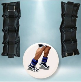 Resim 2.5 Kg 2 Adet Toplam 5 Kg El Ayak Bilek Kas Güçlendiriçi Ağırlık Seti Kum Ağırlık Torbası Siyah 