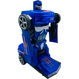 Resim Trust Store Avengers Sesli Işıklı Robota Dönüşen Araba Kaptan Amerika Robot Olan Transform Dans Eden Araç 