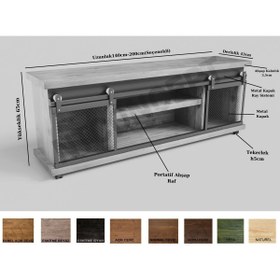 Resim NT Concept Ntconcept Moa Doğal Ağaç Keson 180 Cm-h60 Cm-41 Cm 