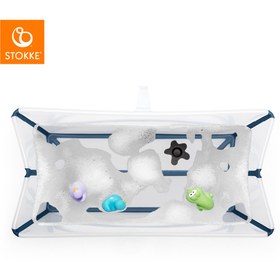 Resim Stokke Flexibath Küvet V2 - Transparent Blue 