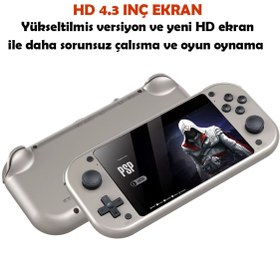 Resim WOTOBE M17 4.3inç PSP ve PLAYSTATİON 1 Oyun Yüklü 10000+ Oyunlu Retro Arcade Oyun Konsolu 
