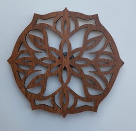 Resim 2 Adet 9x9 cm Yaşam Çiçeği Ahşap Magnet 