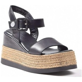 Resim Mammamia D24ys-1745 Yüksek Taban Dolgu Kadın Deri Sandalet 001 