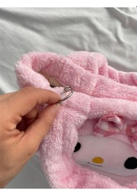 Resim Kuromi Sanrio Peluş Çanta 