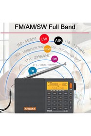 Resim Genel Markalar D-808 taşınabilir Dijital radyo UKW Stereo/kW/mW/LW SSB RDS Air Band Multi-band-Radio Hoparlö 