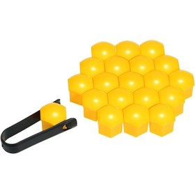 Resim Tenfowee 19mm Tekerlek Kapakları Seti - Abs Plastik, 7 Renk Seçeneği, 20 Adet Kapak Ve Çıkarma Aleti Dahil 