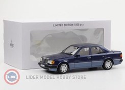Resim 1:18 Norev 1990 Mercedes Benz 500E W124 5.0 V8 Nautic Blue 
