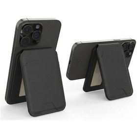 Resim Micflip P17 İos Cihazlara Özel Magnetik Standlı Kartlık Siyah 