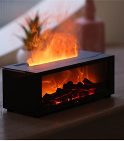 Resim TECHNOMEN Şömine Alev Nemlendirici Yatak Odası Kalıcı Koku Makinesi Simüle Aromaterapi 