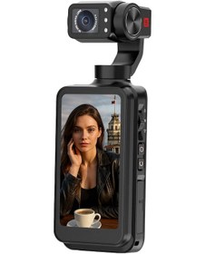 Resim Mio Pocket 3 5K 30FPS 48MP 3 Eksenli Gimbal Kamera 